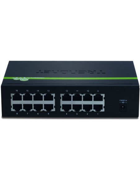 Trendnet 16-Port 10/100Mbps GREENnet Switch - Switch de red  TE100-S16EG kiwiku.com