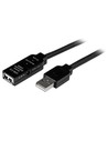 Startech.com Usb2aaext25m - Cable Alargador Usb 2.0 Activo Macho A Hembra 25 M Negro
