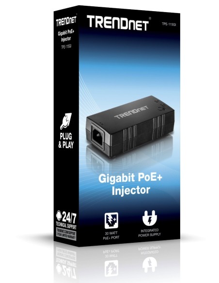 TRENDnet TPE-115GI - Inyector PoE, Gigabit TPE-115GI kiwiku.com