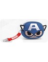 Karactermania Monedero Capitán América Azul Con Cremallera y Forro Interior - Monedero Marvel 8.5 X 12 X 1.5 Cm
