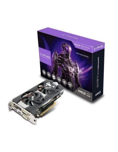 Sapphire DUAL-X R9 270X OC - Tarjeta gráfica 2 GB DDR5 SDRAM 1020 MHz GPU 11217-01-20G kiwiku.com