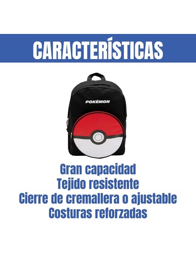 CYP BRANDS Mochila Pokeball Pokemon Adaptable 42cm - Kiwiku