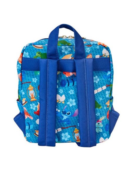 LOUNGEFLY Disney Stitch Camping Cuties Mini Mochila Nailon - Kiwiku