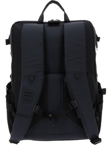 PIQUADRO PQ-M Mochila Grande Modular Reciclada Antiviral Negro - Portátil 15.6"