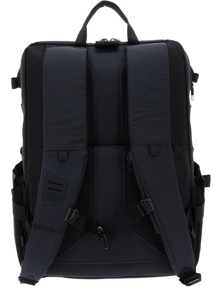 PIQUADRO PQ-M Mochila Grande Modular Reciclada Antiviral Negro - Portátil 15.6"