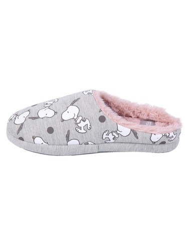 CERDA Zapatillas de Casa Snoopy Abiertas Gris Claro 34-35 - Zapatillas de Estar por Casa