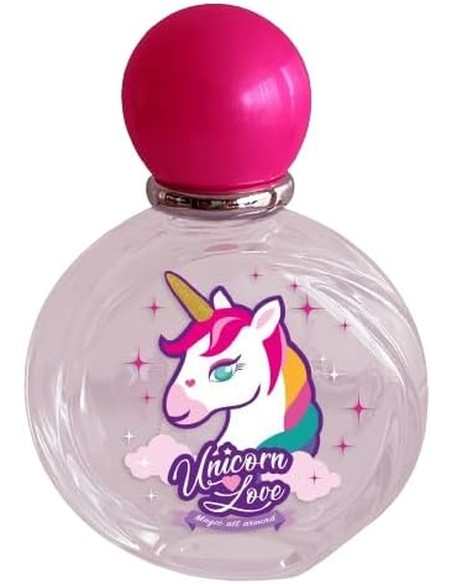 CARTOON Unicorn Love - Perfume Infantil Femenino Floral Frutal Eau de Toilette 50 ml Estuche