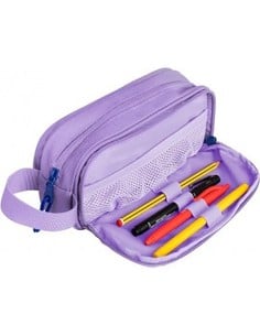 oxford_estuche_b-smart_plástico_reciclado_lavanda_-_estuche_escolar_3_compartimentos_8427291046487_oferta