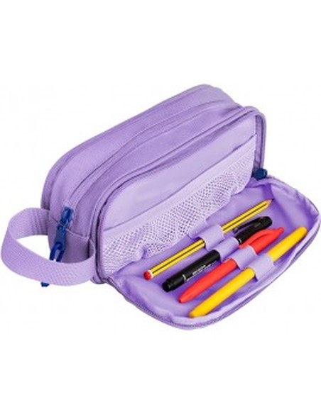 oxford_estuche_b-smart_plástico_reciclado_lavanda_-_estuche_escolar_3_compartimentos_8427291046487_oferta