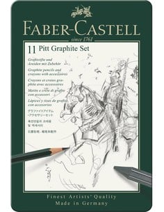 faber_castell_set_pitt_grafito_-_lápices_de_grafito_estuche_de_metal_11_ud_4005401129721_oferta