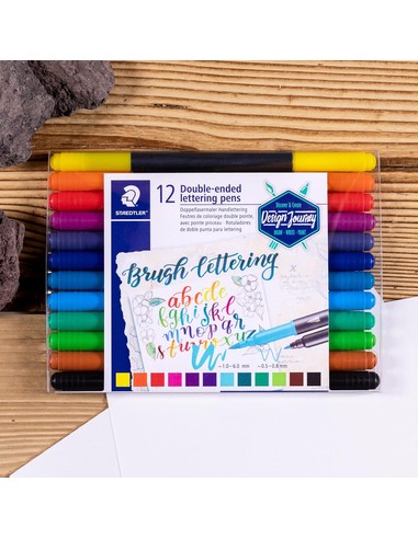 STAEDTLER Set Rotuladores 3004 TB12 Multicolor 12 Piezas - Kiwiku