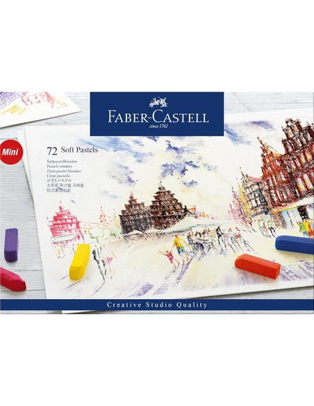 Faber Castell Tizas Pasteles Blandas Mini Estuche 48 Unidades | Kiwiku