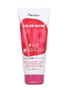 FANOLA Color Mask Red Passion 30 ml - Mascarilla Tinte Rojo Intenso para Cabello