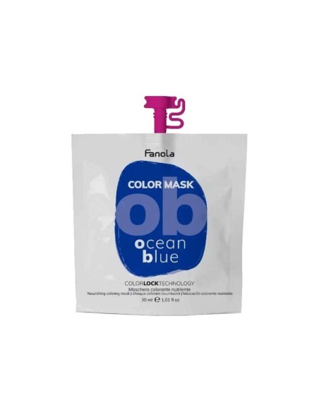 FANOLA Color Mask Ocean Blue 30 ml - Mascarilla Tinte Azul Marino para Cabello