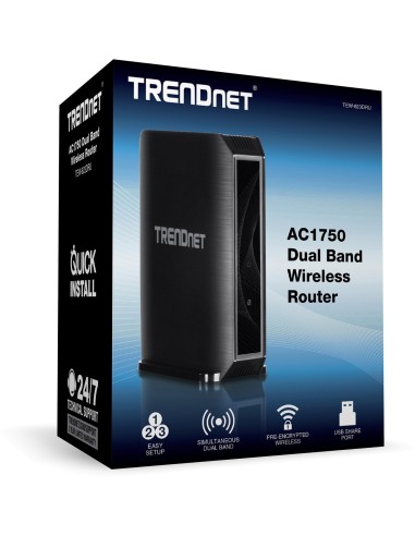 TrendNET AC1750 Dual Band Wireless AC Router /w USB Port, TEW-823DRU TEW-823DRU kiwiku.com