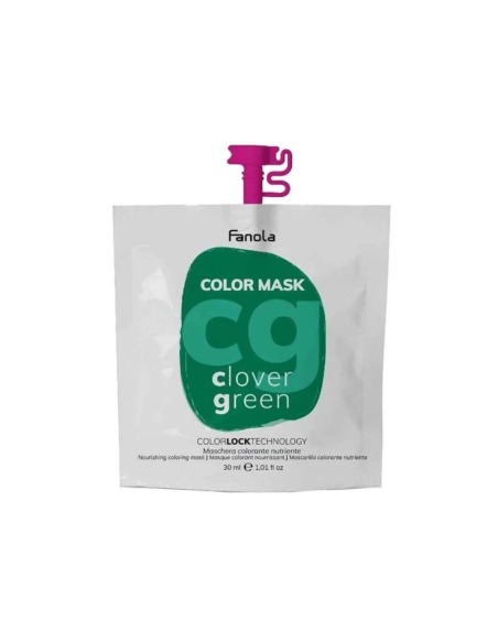 FANOLA Color Mask Clover Green 30 ml - Mascarilla Tonalizante Verde para Cabello Semipermanente