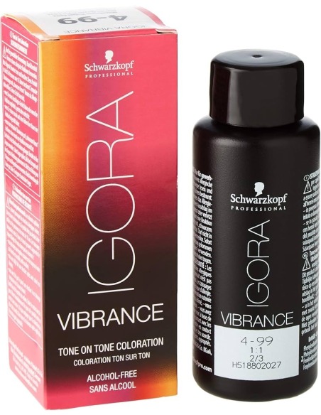 SCHWARZKOPF Tinte Permanente Igora Vibrance Tone On Tone 4-99 60ml