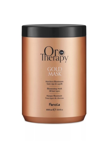 FANOLA Oro Therapy Mask Argan Oil Gold 1L Mascarilla Capilar Hidratante con Aceite de Argán