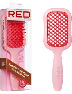 RED KISS Cepillo Ventilado Rosa Suave para Cabello, Diseño Ergonómico y Cerdas Suaves