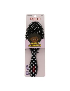 RED KISS Cepillo Resenredante Oval Polka Dots para Cabello