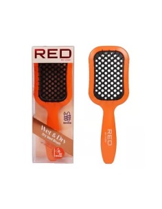 RED KISS Cepillo Húmedo y Seco Naranja para Cabello, Diseño Ergonómico y Suave