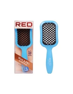 RED KISS Cepillo Húmedo y Seco Azul para Cabello, Diseño Ergonómico