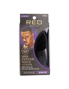 RED KISS Power Wave Palm Boar Brush Medium Hard Cepillo para Cabello con Cerdas de Jabalí Mediano Duro