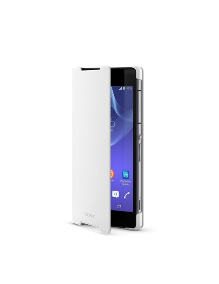 funda tapa blanca funcion soporte sony xperia z2 sony SOSCR10Z2W kiwiku.com