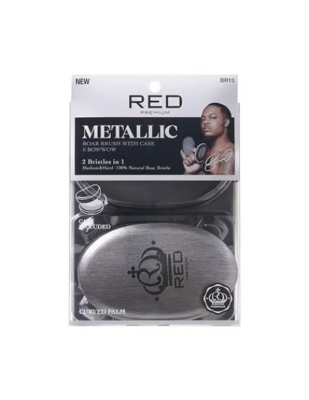 RED KISS Premium Twist King Medium Curved Cepillo de Goma para Pelo Mediano Curvado