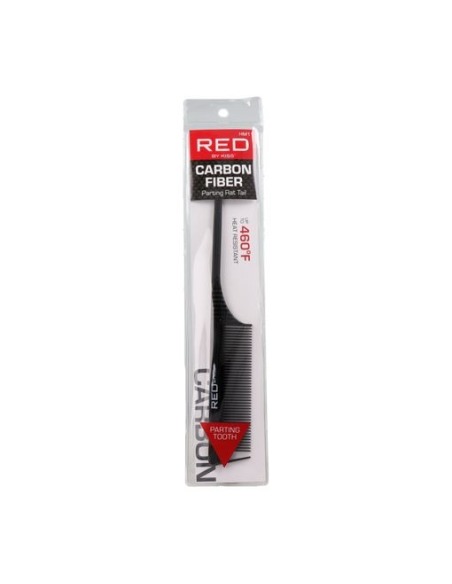 RED KISS Professional Carbon Parting Rattail Peine para Peinados Precisos