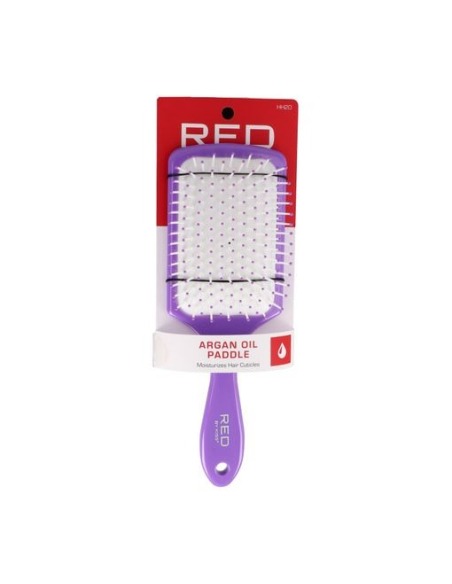 RED KISS Professional Argan Oil Paddle Brush Color Lila Peine para Cabello