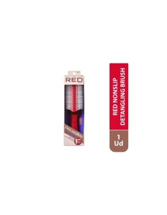 RED KISS Non Slip Detangling Brush Cepillo Desenredante Antideslizante Color Rojo