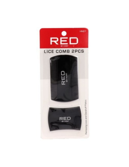 RED KISS Lice Comb 2 Piezas Peineta Antipiojos Efectiva para Cabello Húmedo y Seco