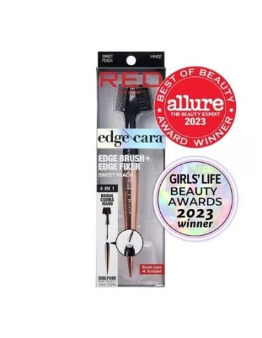 RED KISS Edge Sweet Peach Peine con Brocha para Cara, Cepillo Facial para Maquillaje Diario