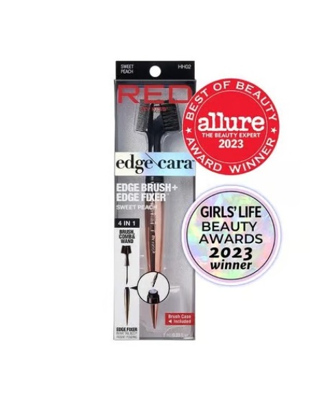 RED KISS Edge Sweet Peach Peine con Brocha para Cara, Cepillo Facial para Maquillaje Diario