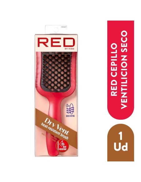 RED KISS Dry Vent Brush Cepillo para Secado Rápido y Desenredado, Diseño Ergonómico con Ventilación