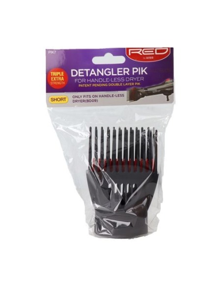 RED KISS Detangler Short Pik For BD09 Peine Secador para Cabello Corto y Mediano