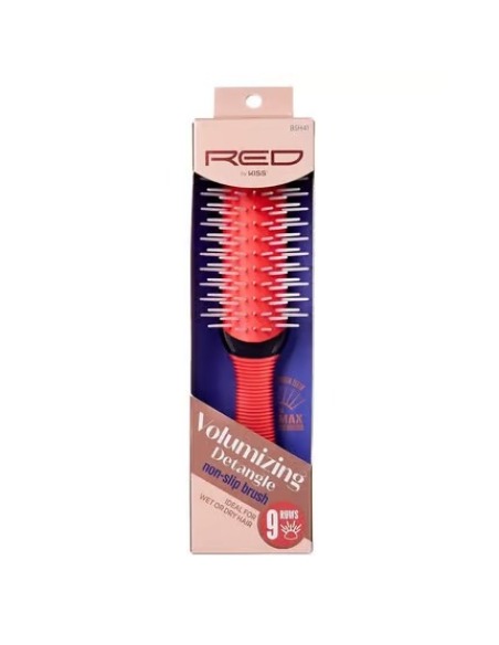 RED KISS 9 Rows Volumizing Detangle Brush Cepillo Desenredante para Volumen Cabello 1 ud