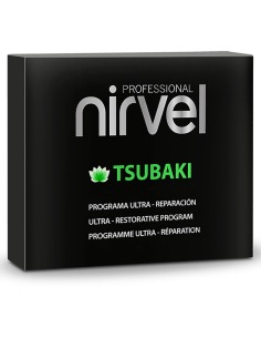 NIRVEL PROFESSIONAL Care Tsubaki Pack Champú Concentrado Mascarilla Sérum 4 Productos para Cabello Seco y Dañado