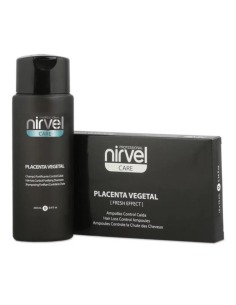 NIRVEL PROFESSIONAL Care Pack Placenta Champú 250 ml con 10 Ampollas de 10 ml para Cabello Dañado