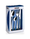 Monix Siena - Juego de Cubiertos 24 Piezas Acero Inoxidable - Cubiertos para 6 Comensales Espesor 3 Mm - Plata