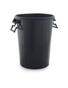 Sp Berner Cubo de Basura 10010042 - Cubo Basura 100 L Negro Plástico Sin Tapa