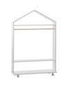 Atmosphera Armario Perchero Infantil Sobre Ruedas - Mueble Infantil 78 X 39 X 126 Cm