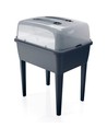 Prosperplast Jardinera Alta 83 L Con Tapa de Policarbonato - Jardinera Portátil Antracita
