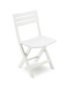 Multimarca Silla Plegable Birki Blanca Resina - Silla Plegable 78x44x41 Cm