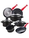 Magefesa Bateria de Cocina Kenia 7 Piezas Acero Vitrificado Con Set Sartenes San Ignacio Energy 20/24/28 Cm
