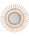Atmosphera Espejo de Ratán Sol - Espejo Decorativo Beige 58 Cm