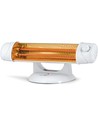 Orbegozo Bp 5003-a Estufa de Cuarzo - Calefactor Eléctrico 1200w 2 Potencias Pantalla Orientable