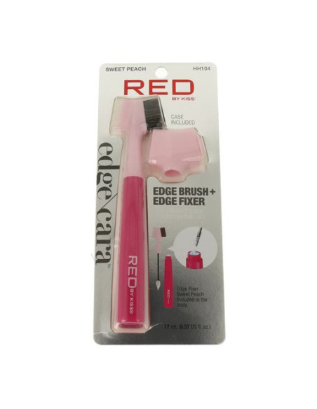 RED KISS Cepillo con Gel Fijador para Baby Hairs Melocotón HH104 3 en 1