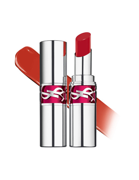 YVES SAINT LAURENT Rouge Volupté Shine Lipstick Balm 8 Chili Delight 3.2 G Bálsamo Labial Brillante en Tono Rojo Picante